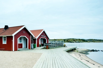 Udden - naustet ved strandkanten
